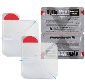 Hyfin Vent Chest Seal, 6" x 6", Twin Pack