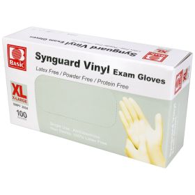 Powder Free Vinyl Exam Gloves - Extra Large, 100/Bx