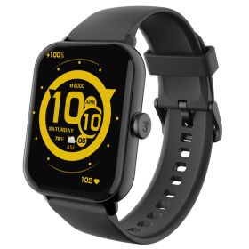 3Plus 3PL-VIBEBT-BK Vibe Lite BT Smartwatch with 1.96-In. Color Touch Screen, Bluetooth Calling, Heart Rate/Blood Oxygen/Sleep, 24 Workouts, and IP68