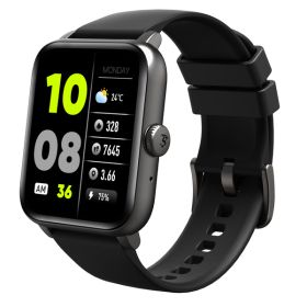 3Plus 3PL-VIBEFIT-BK Vibe Fit Smartwatch with 1.83-In. Color Touch Screen, Bluetooth Calling, Heart Rate/Blood Oxygen/Sleep, 50+ Workouts, and IP68 Wa