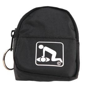 CPR Black Beltloop Keychain Backpack with Faceshield, Gloves, and Cleansing Wipes