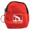 CPR Red Beltloop Keychain Backpack with Faceshield, Gloves, and Cleansing Wipes