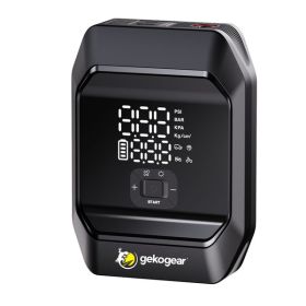 GekoGear AirFlux 300 AirFlux 300 Portable Air Pump and 1,000-Peak-Amp Jump Starter with Power Bank