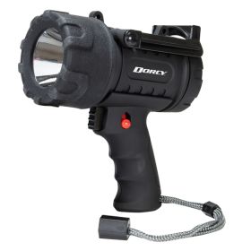 Dorcy 41-1031 Pro Rechargeable Spotlight, 500 Lumens, LED, IP65 Water-Resistant, Fold-out Stand, up to 1,260-Ft. Beam Distance, up to 6.75 Hours Run T