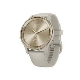 Garmin 010-02665-02 vivomove Trend Hybrid Smartwatch with 40.4-mm Case, Bluetooth, Hidden Touch Screen, Health/Fitness, Sports Apps, Swim Rated (Cream