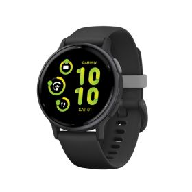 Garmin 010-02862-10 vivoactive 5 GPS Fitness Smartwatch with 42.2-mm Case, Bluetooth, AMOLED, Health/Fitness, Sports Apps, Music Storage, 5 ATM (Black