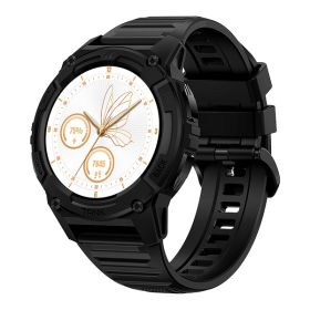 KOSPET P-S001-B TANK S2 GPS Smartwatch with 1.32-In. AMOLED Touch Screen, Bluetooth, 170+ Sports Modes, and Military Grade Protection (Strawflower Bla