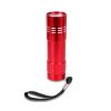 Metal Handheld Red Flashlight with Nylon Wrist Strap