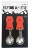 2-Piece Plastic Raptor Whistle with Key Chain & Zipper Ring (115 dB)