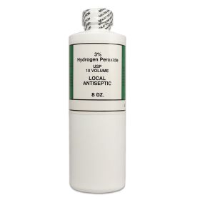 Hydrogen peroxide, 3% 8 oz. plastic bottle, 1 ea.