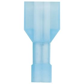 Install Bay BNMD250F Nylon Fully Insulated Male Quick Disconnects, 100 Count (16-14 Gauge; Blue)