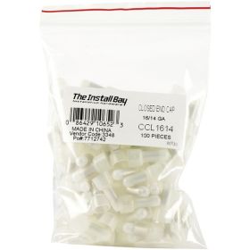 Install Bay CCL1614 Crimp Caps, 100 Pack (16-14 Gauge)