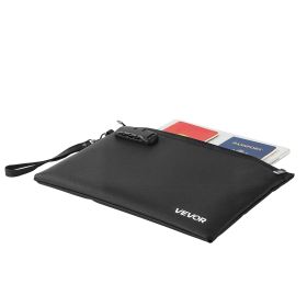 VEVOR Fireproof Document Bag, 1832 Fahrenheit Heat Insulated Fireproof & Waterproof Bag with Lock