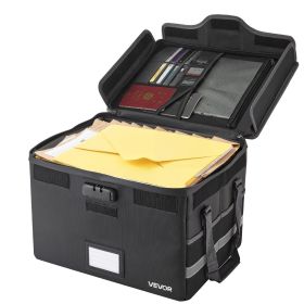 VEVOR Fireproof Document Box, 1832 Fahrenheit Heat Insulated Fireproof & Waterproof Box with Lock