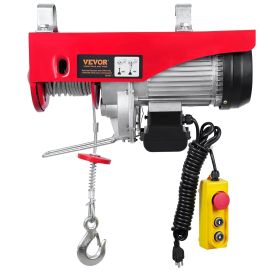 VEVOR Electric Hoist, 440lbs Garage Hoist with 14ft Wired Control, 110 volt Electric Hoist Winch 40ft Single Cable Lifting Height