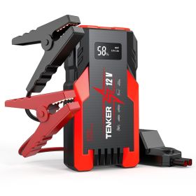 4000 AMP PEAK Car Jump Starter Jumper Box 51.8WH Power Bank 12V Battery Charger 7.2L Gas Engine 5.5L Diesel Engine LCD Display Multifunctional Em